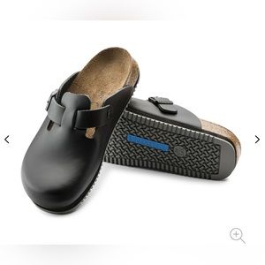 Birkenstock Super Grip Black Boston Clogs